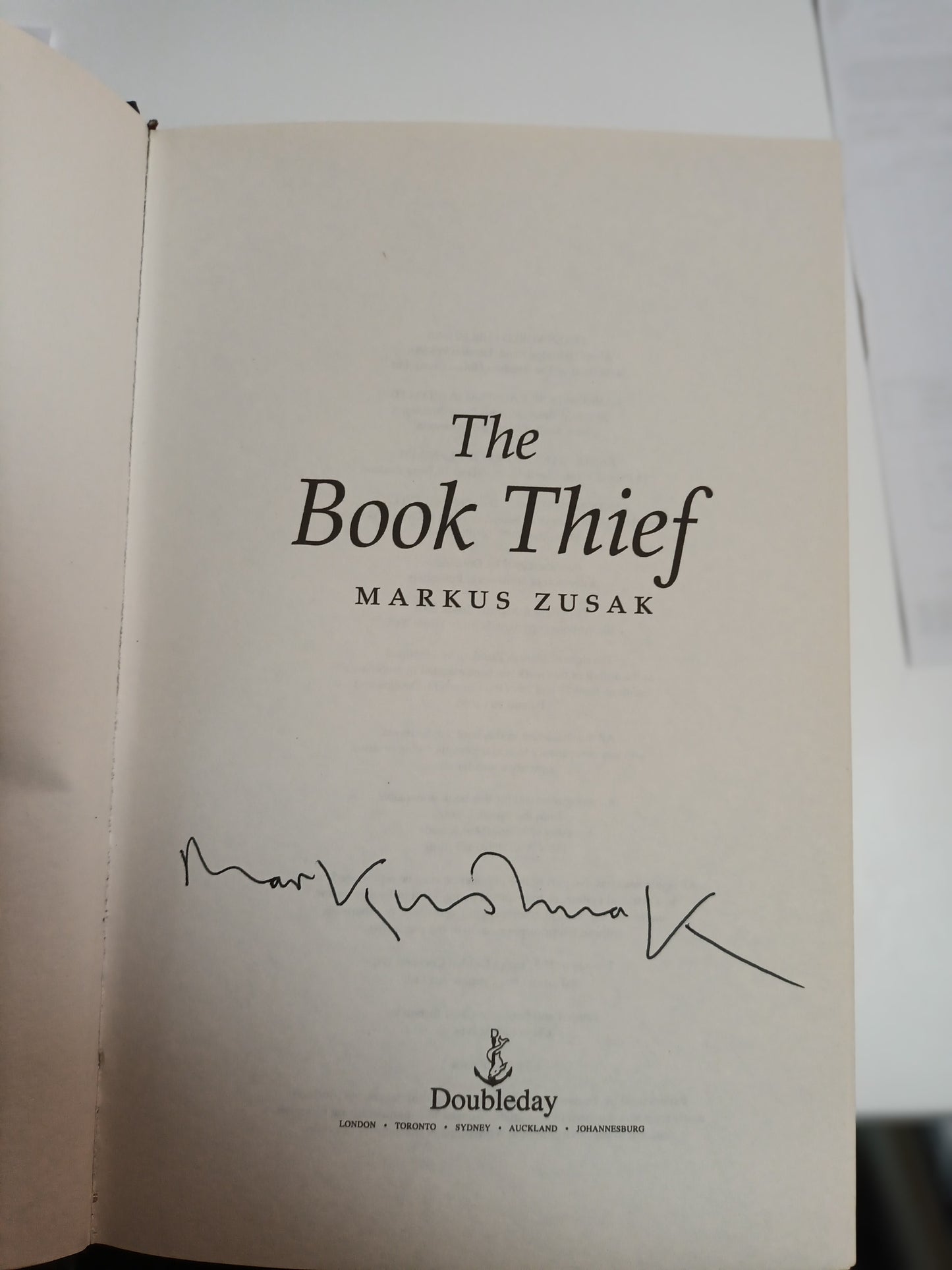 The Book Thief - signed