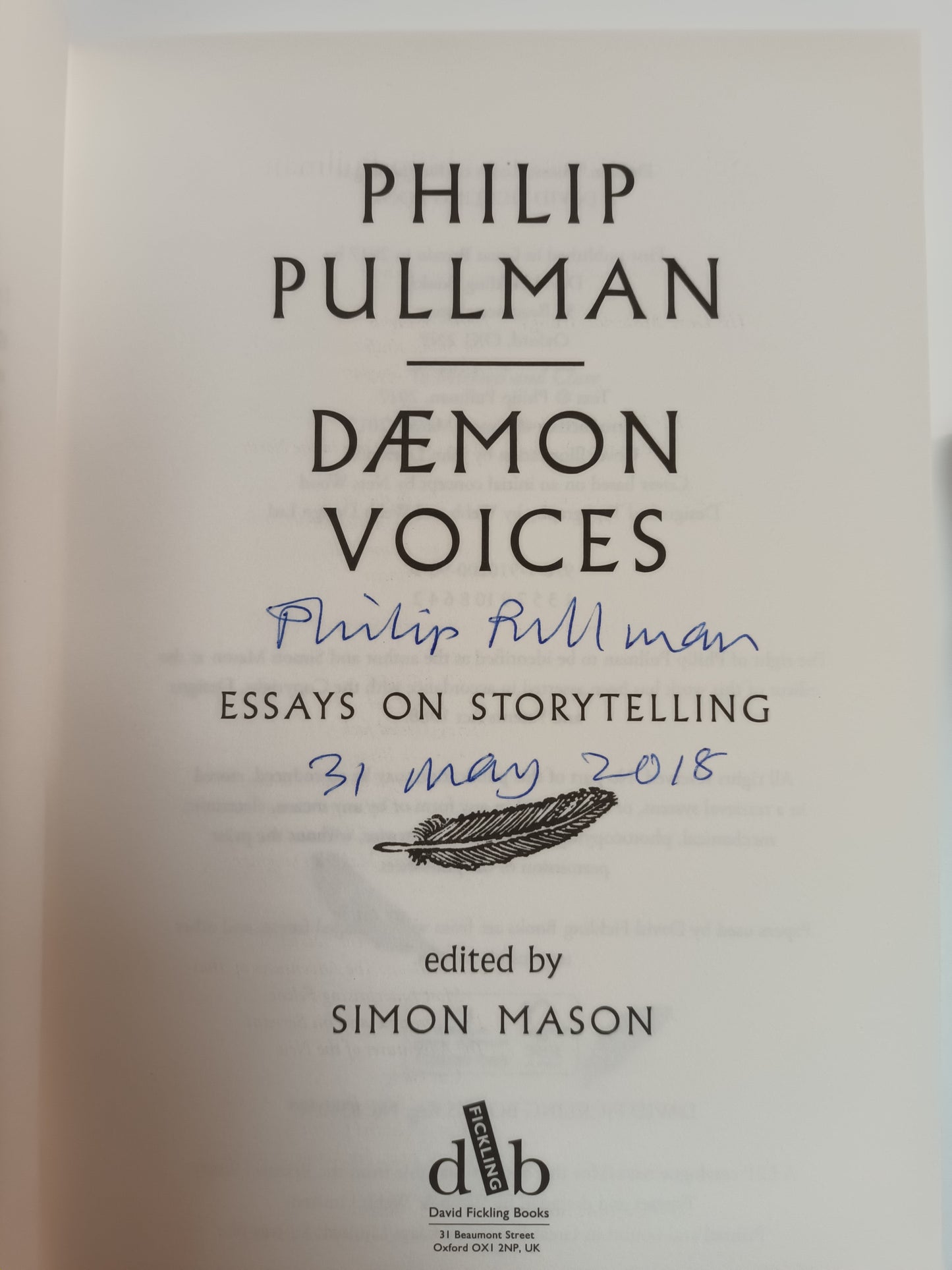 Daemon Voices signed copy