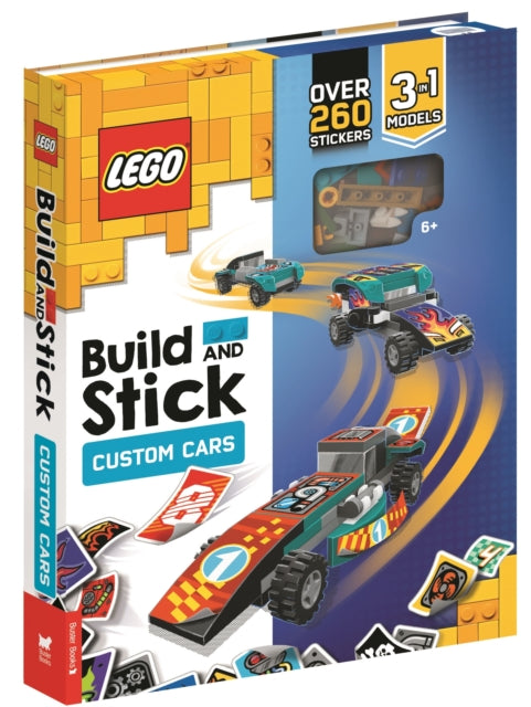 LEGO (R) Build and Stick: Custom Cars (Includes LEGO (R) bricks, book and over 260 stickers)