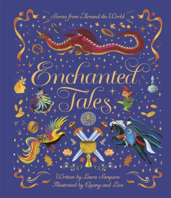 enchanted tales a book by Laura Sampson hardback cloth bound