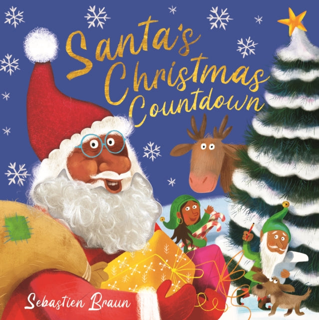 santa's christmas countdown board book by Sebastien Braun