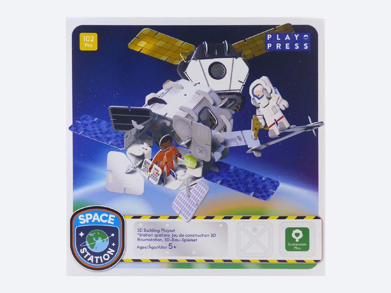 Play Press Space Station Eco-Friendly Playset