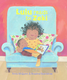 Lulu reads to Zeki