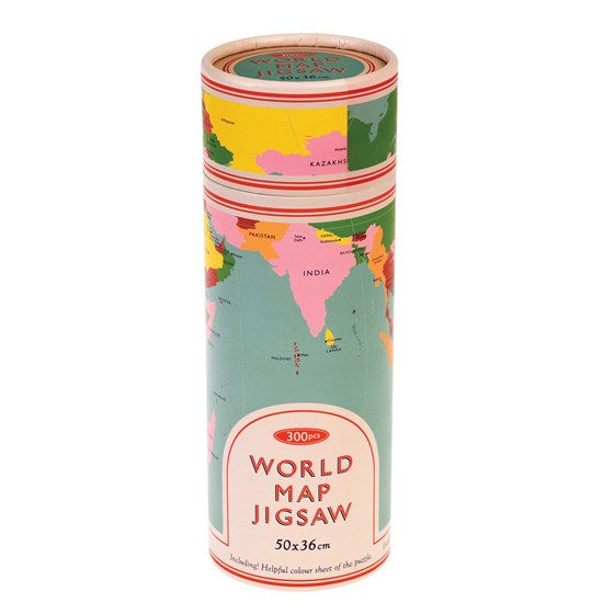 World Map in a tube